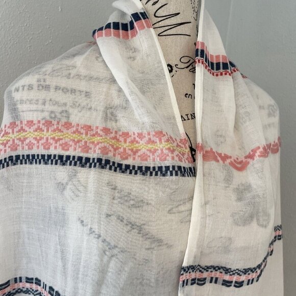 Five Beautiful Lightweight All Season Striped Unisex Womens Scarves Shawls (U5) - Picture 8 of 8